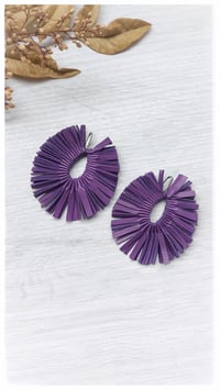 Image 1 of PEACOCK earrings - Purple -  20% off