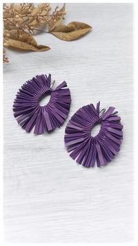 Image 2 of PEACOCK earrings - Purple -  20% off