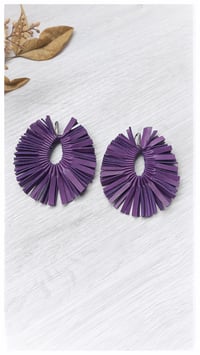 Image 3 of PEACOCK earrings - Purple -  20% off