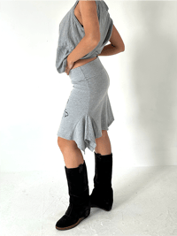 Image 3 of GREY STATUE T-SKIRT - SIZE S