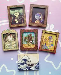 Image 2 of Art Cats - Wood Magnets