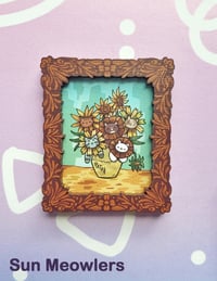 Image 4 of Art Cats - Wood Magnets