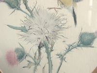 Image 4 of Goldfinch and Thistles by Martin Glen Loates 1976, Vintage Bird Art Print, Framed