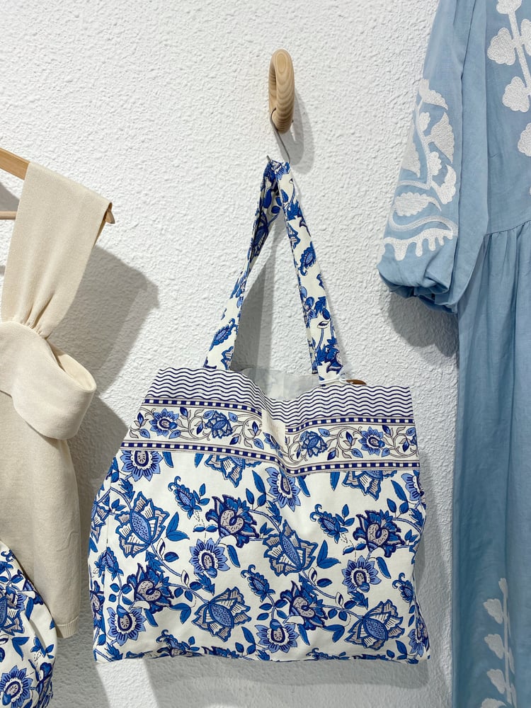 Image of Tote Bag Beverly  Blue Lobelia 