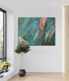Pink Dolphin 120-90-2 cm Unframed 