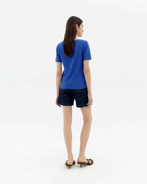 Image of 1-Camiseta Cassia azul índigo 