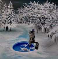 Looking at the sky Acrylic painting by Anton-Constantin 
