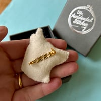 Image 4 of Matilda Fox Hand Embroidered Brooch