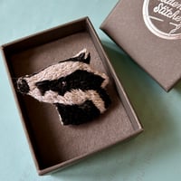 Image 4 of Jeremy Badger Embroidered Brooch