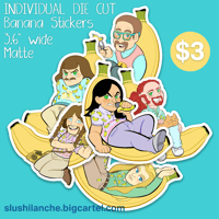 MTL Banana Stickers (Individual Die Cut)