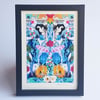 Mini Print Enchanted Garden Blue