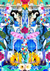 Mini Print Enchanted Garden Blue