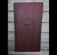 Image 1 of Ritual Death wooden print artwork RED