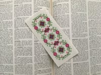 Image 1 of Floral Posy Cross Stitch Bookmark