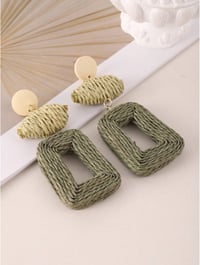 Image 1 of Tulum Me About It Earrings- Green