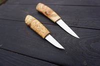 Image 2 of Wood Carving Tools Set N690 Steel Birch Burl (Cap) Handles