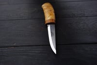 Image 1 of Wood Carving Tool Birch burl (Cap) Handle Woodworker Knife Woodcrafter Tool Handmade Unique Style
