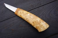 Image 4 of Wood Carving Tool Birch burl (Cap) Handle Woodworker Knife Woodcrafter Tool Handmade Unique Style