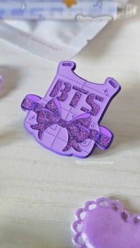 Image 2 of PREORDER BTS RIBBON VEST PIN
