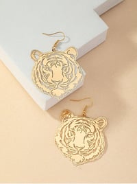 Image 2 of Pride of a Tiger Earrings
