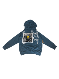 Image 1 of Pebble Blue Scream Hoodie