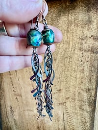 Image 2 of Basha bead fringed earrings 