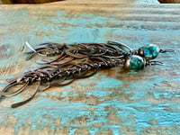 Image 5 of Basha bead fringed earrings 