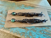 Image 6 of Basha bead fringed earrings 