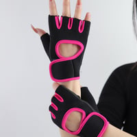 Image 10 of Men's And Women's Sports Cycling Fitness Half Finger Gloves Rock Climbing Mountaineering Racing Shoo