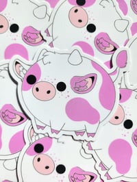 Pink Cow Sticker