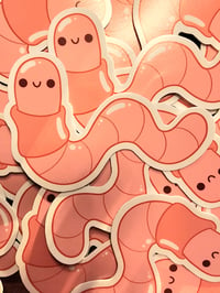 Image 1 of Worm Sticker