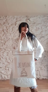 Image 1 of Tote bag "Je veux un croissant"