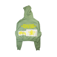 Image 1 of NULLA CULPA YELLOW SAGE PATCH HOODIE