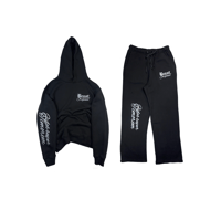 Image 1 of VINTAGE BLACK DISTRESSED FIDES SUPER TIMOREM FULL SWEATSUIT BUNDLE