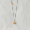 orange star necklace  