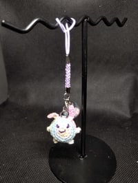 Image 2 of Crochet Bunny Phone Charm