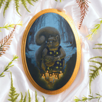 Image 2 of "The Perilous Forest" Original 5x7 painting