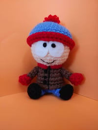 Image 1 of Sad Boy Crochet Doll [MADE TO ORDER]