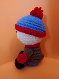 Image 2 of Sad Boy Crochet Doll [MADE TO ORDER]