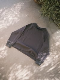Image 3 of Shadow Grey Waffle Knit Thermal 