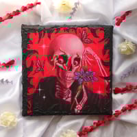 Image 1 of "Fiery" Original 6 inch acrylic painting