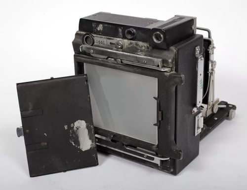 Image of Graflex Crown Graphic 4X5 Camera w/ Schneider 135mm lens + film + holders #5642