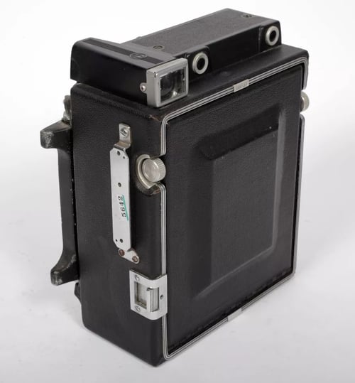 Image of Graflex Crown Graphic 4X5 Camera w/ Schneider 135mm lens + film + holders #5642