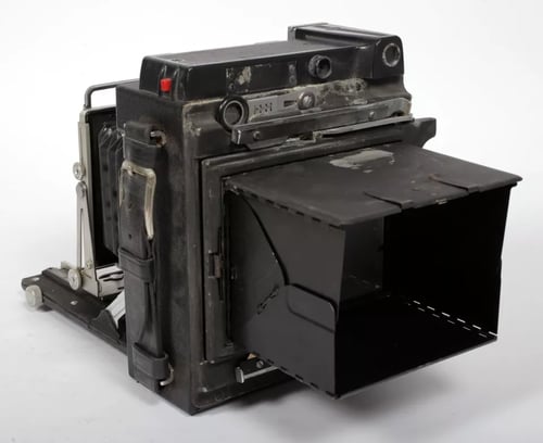 Image of Graflex Crown Graphic 4X5 Camera w/ Schneider 135mm lens + film + holders #5642