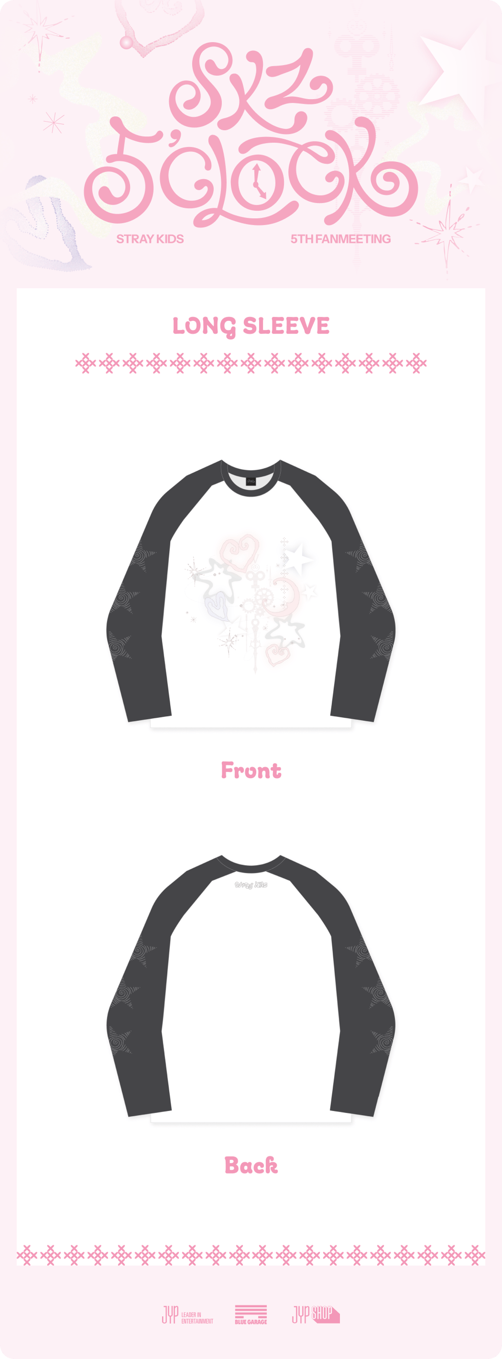 Image of [PRE-ORDER] Stray Kids (SKZ 5’CLOCK)  Long Sleeve Shirt