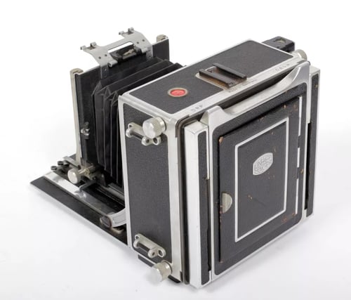 Image of Linhof Super Technika II 4X5 field camera w/ 135mm lens + film + holders #5636