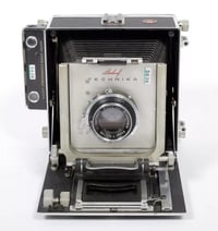 Image 2 of Linhof Super Technika II 4X5 field camera w/ 135mm lens + film + holders #5636