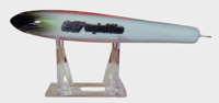 Image 2 of 40g  Yosh Black Tip White Silver Wing Floating Stick Bait  (Miss print on lure it says 50g) 