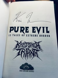 Image 3 of PURE EVIL - Signed Paperback and Shirt Bundle