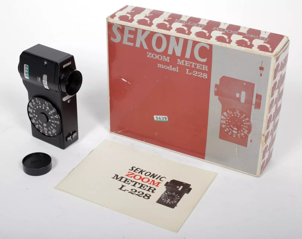 Image of Sekonic ZOOM METER light meter model L-228 #5639 IN BOX